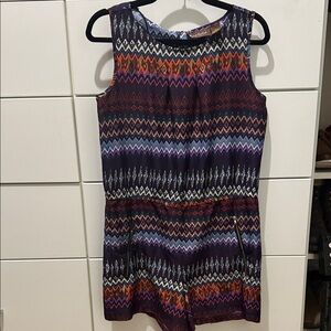 Speed Control Multicolor Geometric Romper